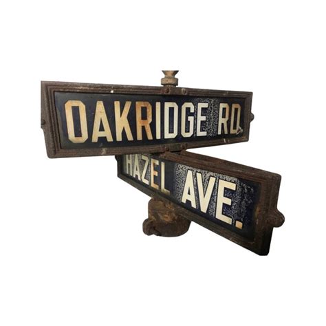 circa 1928 metal porcelain enamel box signs streets los angeles|vintage porcelain street signs.